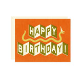Happy Birthday Snake Card