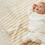 Sweet Pea Stripe Oak Mini Blanket