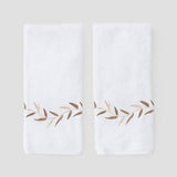 Weezie Taupe Willow Embroidered Towel