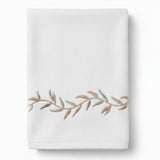 Weezie Taupe Willow Embroidered Towel