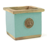 Cornwall Kew Square Herb Pot Tiffany Blue