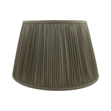 Shirred Brown Silk Shade